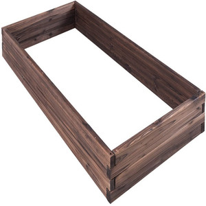 Jardinière rectangulaire surélevée <span class=keywords><strong>en</strong></span> bois pour patio extérieur, fleurs et légumes 47''Lx24''Wx9''H - Product Image 2