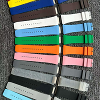 Bracelet de montre en fluororubber de qualité supérieure, personnalisé, neuf, avec extrémités en alliage de titane, bracelet de remplacement pour montre 6701