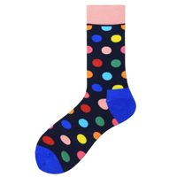 2022 logo personnalisé bas quantité minimale de commande noir hommes à pois robe classique affaires chaussettes bambou