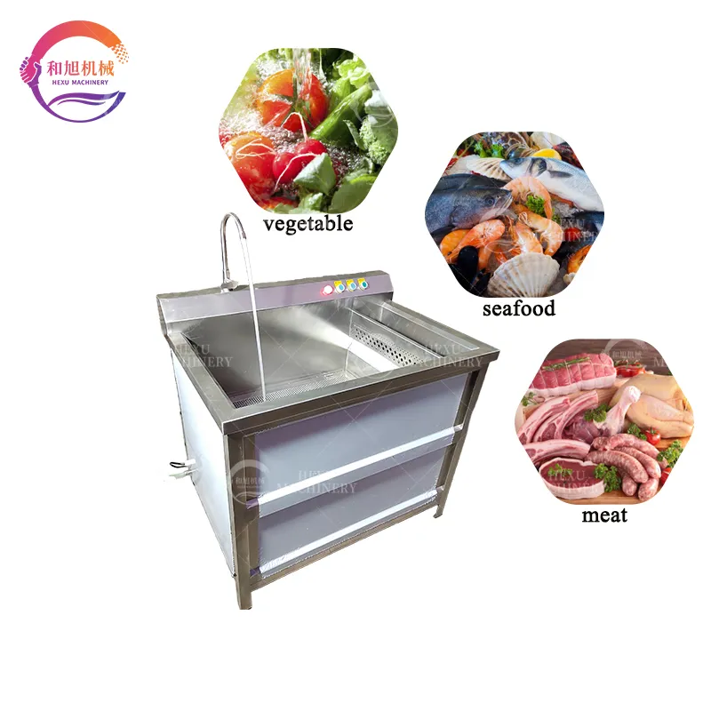 Mesin cuci selada bayam berkualitas mesin pembersih gelembung buah dan sayuran komersial mesin cuci