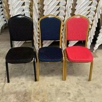Chaises empilables en métal pour salle à manger, chaises de banquet et de mariage en fer forgé pour événements hôteliers - Vente en gros
