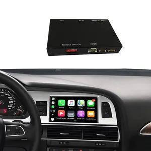 Drahtloser Apple CarPlay Multimedia Android Auto Interface Decoder für Audi A6 A7 2010-2011 AirPlay Mirror Link Youtube Car Play