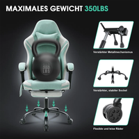 Chaise de jeu OEM économique pour usine, chaise d'ordinateur avec coussin massant pour les utilisateurs occasionnels à domicile