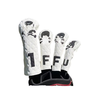 Housses de tête de club de golf portables personnalisées pour driver, accessoires de golf en gros, cadeau avec broderie