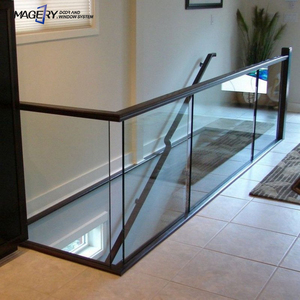 Ringhiere in Vetro Temperato di Sicurezza Resistenti alle Intemperie in Stile Moderno con Telaio in Alluminio per Balconi e <span class=keywords><strong>Scale</strong></span> - Product Image 6