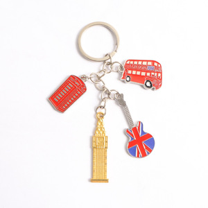 Porte-clés <span class=keywords><strong>en</strong></span> métal souvenir de <span class=keywords><strong>Londres</strong></span>, multi-breloques, Big Ben, <span class=keywords><strong>bus</strong></span> rouge, Union Jack, <span class=keywords><strong>en</strong></span> alliage de zinc, cadeau britannique, vente <span class=keywords><strong>en</strong></span> gros - Product Image 2