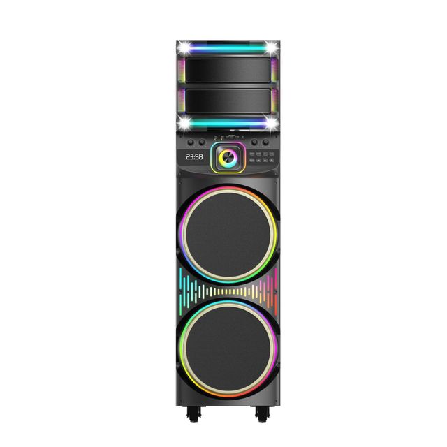 12-inch Bluetooth Speaker, Outdoor Professional square Dance Audio System, RGB Lighting, Available for Wholesale and in Stock