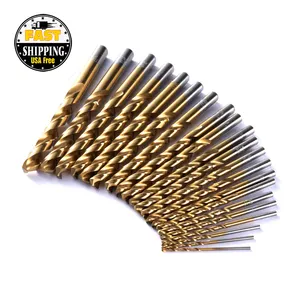 Almacén de EE. UU. Envío dentro de las 24h 21PCS M35 5% de cobalto Jobber Twist Drill Bits de 1/16 "a 3/8" y "37PCS destornillador