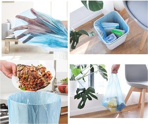 Sacs poubelles pour salle de bain, petits sacs à ordures avec poignées pour bureau, poubelle de salle de bain, sacs poubelles colorés portables - Product Image 3