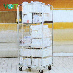 Gấp lưu trữ kim loại dây thép cuộn lồng <span class=keywords><strong>Pallet</strong></span> cho giao thông vận tải - Product Image 4