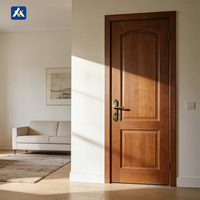 Texture au toucher chaleureux, mélange parfait de portes en bois à grain naturel classique avec un intérieur rétro chinois