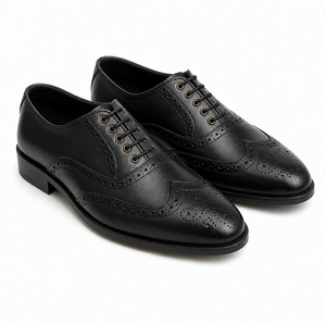 Zapatos de Cuero Brogue con Punta de Ala de Alta Calidad, Calzado Clásico de Negocios, Servicio de Fabricación y Exportación Directa de Fábrica - Product Image 2