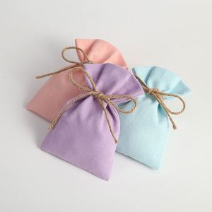 Sacs en coton multi-tailles, pochettes cadeaux en toile, logo personnalisé, 10x15cm, emballage pour bijoux, cosmétiques, bonbons, porte-bagues, boucles d'oreilles, colliers - Product Image 4