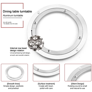 저소음 알루미늄 8 12 <span class=keywords><strong>24</strong></span> 인치 게으른 수잔 베어링 테이블 - Product Image 5