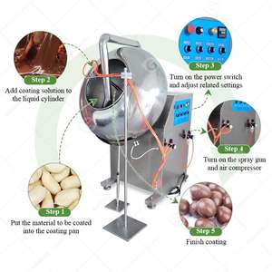 Machine de revêtement par pulvérisation pour mini-comprimés de gélatine de cacahuètes confites, film de laboratoire, cuivre, noix grillées - Prix - Product Image 4