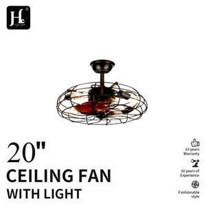 20 inch industrial style modern bedroom decoration <b>remote</b> <b>control</b> with 6-speed fan and <b>light</b> - Product Image 2