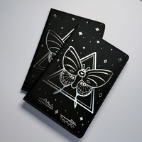 Carnet en cuir PU souple, couverture synthétique imperméable, papier à points, format A6 portable, style pochette pour étudiant, planificateur quotidien