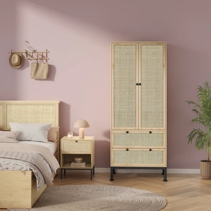 Armoire <span class=keywords><strong>en</strong></span> bois pour vêtements, meubles de chambre à coucher - Product Image 1