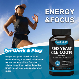 Cápsulas de Arroz Fermentado Rojo + CoQ10 de Marca Privada OEM ASAP para la Salud del Corazón y el Cerebro - Product Image 4