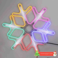 Guirlandes lumineuses LED de Noël d'extérieur IP65 de 40 cm (15,7 po) : étoiles, flocons de neige, glaçons, effet pluie de météores, scintillantes, clignotantes, blanc chaud