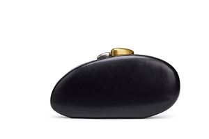 SH0246PU Bolso de Noche Tipo Clutch para Mujer, de un Solo Hombro, con Cadena de Conchas y Cristales, Forro de Poliéster - Ideal para Fiestas - Product Image 4