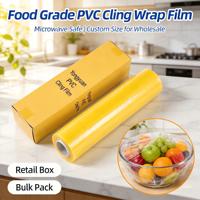 Film alimentaire en PVC de qualité alimentaire, rouleau jumbo, anti-buée, pour emballage de légumes frais en supermarché