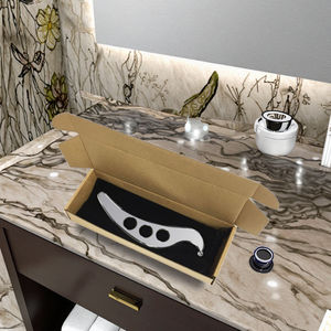 Gua Sha Herramientas faciales Herramienta de masaje de raspado Acero inoxidable SUS304 Terapia de SPA suave para la cara - Product Image 6