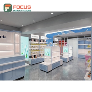 Servicio Integral para Tiendas Minoristas: Expositor de Piso de Madera Sólida, Solución Integral para Diseño de Tiendas de Cosméticos - Product Image 1