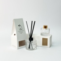 Boîtes d'emballage pour bougies parfumées de la série Premium, diffuseurs de parfum d'ambiance, avec autocollant