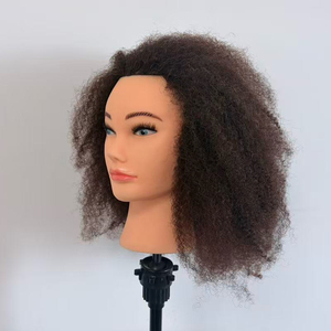 Cabeza <span class=keywords><strong>de</strong></span> Maniquí para Prácticas <span class=keywords><strong>de</strong></span> <span class=keywords><strong>Peluquería</strong></span>, Cabeza <span class=keywords><strong>de</strong></span> Maniquí para Entrenamiento <span class=keywords><strong>de</strong></span> Peinado Rizado - Product Image 3