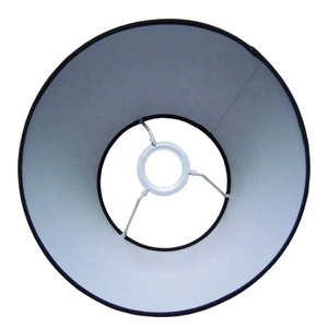 Chụp đèn vải đen bìa cứng bìa cứng Vòng vải cứng trở lại Bảng Đèn bóng râm - Product Image 6