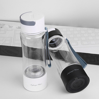 380ml PEM Bouteille d'eau riche en hydrogène Gobelet en plastique Tritan avec option de respiration à l'hydrogène