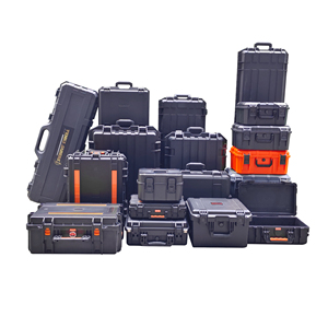 Factory Custom gun case hard plastic box waterproof equipment hard case with pluck foam