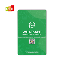 Carte de visite NFC personnalisée pour WhatsApp, carte intelligente à scanner avec QR code, communication sociale, avis WhatsApp, carte RFID