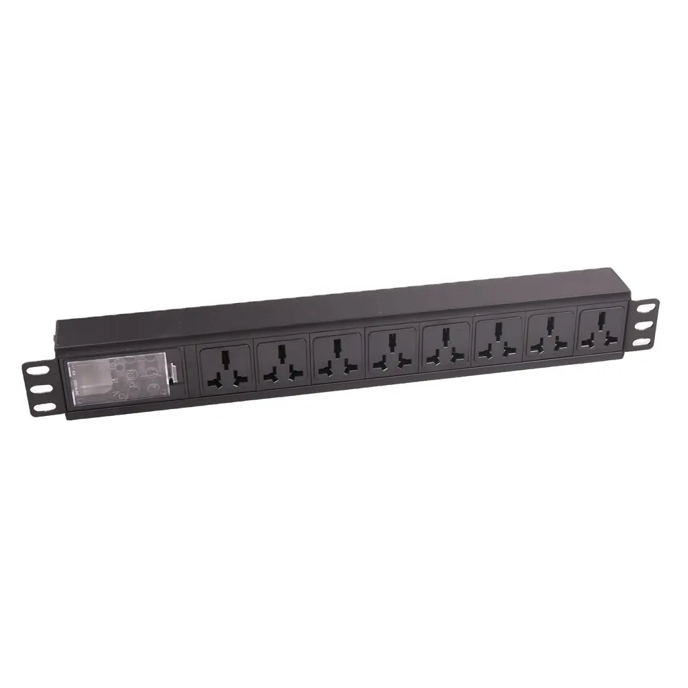 8 Wege Universal Basic PDU 19 Zoll Standard Strom verteilungs einheit Rack Schrank