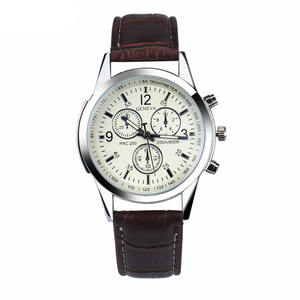 <strong>Geneva</strong> <strong>Watches</strong> Men Casual Business Wristwatches Retro Fashion Men's Leather Strap Outdoor Sports Quartz <strong>Watch</strong> 4 Colors Clock - Product Image 5