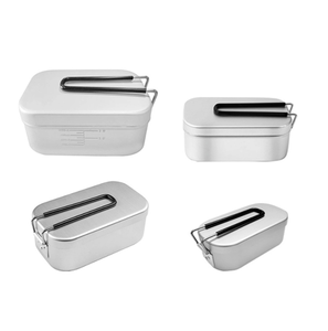 Made in China High Quality Various Mess Tin Black Harden Oxidized <b>Lunch</b> <b>Box</b> Optional Aluminum (PTFE Non-stick Coated) - Product Image 3