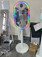 Nouvelle Arrivée 21.5 Cabine Photo Portable Appareil Photo Reflex Numérique Machine Ring Light Vidéo Miroir Photo Booth Garantie