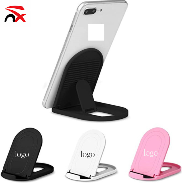 Customized logo Mobile Phone Folding Stand Universal for Tablets Desk Lazy Stand Portable Mini Adjustable Stand