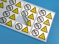 Créateur d'autocollants personnalisés avec logo, autocollants blancs pour étiquettes de marque, autocollants pour emballages, étiquettes pour produits électroniques, logos d'autocollants personnalisés