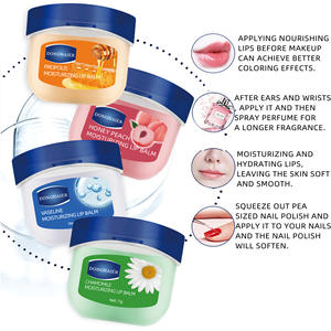 Mini Baume à Lèvres Hydratant en Pot 4 Couleurs pour l'Hiver Froid Biologique Longue Durée Imperméable Hydratant Vitamine E Végan - Product Image 2