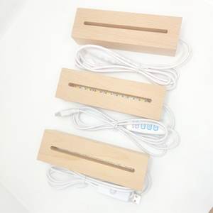 ฐานอะคริลิคทรงสี่เหลี่ยมพร้อมไฟ LED USB 5V สำหรับงานแกะสลักด้วยเลเซอร์ DIY ตกแต่งกราฟฟิตี  ใช้เป็นโคมไฟอะคริลิคสำหรับเขียนข้อความหรือใช้เป็นไฟกลางคืน - Product Image 6
