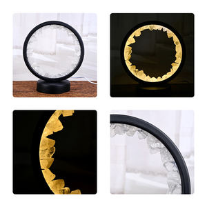 סיטונאי קריסטל טבעי טבעי לילה אור ריפוי amethyst עגול מנורת קריסטל לקישוט הבית - Product Image 5