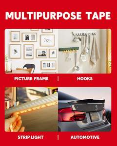 Cinta Adhesiva Multifuncional de Doble Cara, Cinta de Espuma de PVC Autoadhesiva Hecha con Adhesivo Acrílico de Primera Calidad - Product Image 3