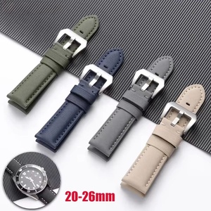 Cinturino <span class=keywords><strong>per</strong></span> orologio con cuciture universali tessuto a vela resistente e cinturino in pelle 20mm 22mm 24mm 26mm cinturino in <span class=keywords><strong>tela</strong></span> impermeabile - Product Image 3