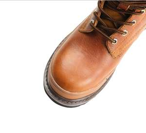 Mode Marron Multifonctionnel Fait Main Goodyear Chaussures De Sécurité Bottes Militair Botte de Combat - Product Image 5