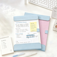 Porte-documents magnétique personnalisé de qualité supérieure avec logo, format A4, pour le rangement des feuilles de test, avec clip, en cuir, pour le bureau