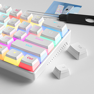 For New <b>USB</b> Mechanical Gaming <b>Keyboard</b> Wired 61% With 18 Style Colorful RGB Backlit Custom Swappable Keycaps KA616 <b>Keyboard</b> RGB - Product Image 6