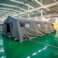 Grande tente gonflable professionnelle personnalisée Abri de sécurité en toile pour le sauvetage médical d'urgence en plein air Abri de réfugiés