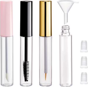 Wholesale 10ml Empty Mascara Tube Screw Cap Cosmetic Container Screen Printed <b>Rubber</b> Inner Black Sample - Product Image 1